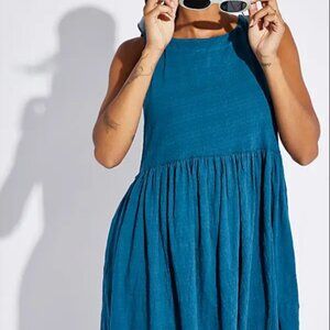 Free People I'm Still Obsessed Sleeveless Mini Dress (Navy Patina)